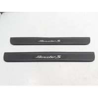 00 Porsche Boxster S 986 #1316 Trim Pair, Door Sill Scuff Plate Boxster S Scribe
