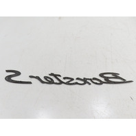00 Porsche Boxster S 986 #1316 Emblem "Boxster S" Letters Badge Rear Trunk Black
