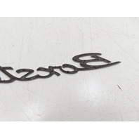 00 Porsche Boxster S 986 #1316 Emblem "Boxster S" Letters Badge Rear Trunk Black