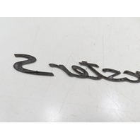 00 Porsche Boxster S 986 #1316 Emblem "Boxster S" Letters Badge Rear Trunk Black