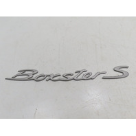 00 Porsche Boxster S 986 #1316 Emblem "Boxster S" Letters Badge Rear Trunk Black