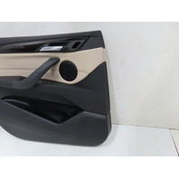 16 BMW X1 F48 Xdrive 28i #1317 Door Panel, Front Left Black Oyster Grey