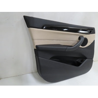 16 BMW X1 F48 Xdrive 28i #1317 Door Panel, Front Left Black Oyster Grey