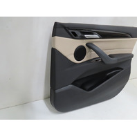 16 BMW X1 F48 Xdrive 28i #1317 Door Panel, Front Right Black Oyster Grey