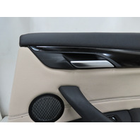16 BMW X1 F48 Xdrive 28i #1317 Door Panel, Rear Right Black Oyster Grey