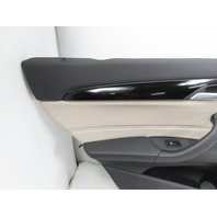 16 BMW X1 F48 Xdrive 28i #1317 Door Panel, Rear Left Black Oyster Grey