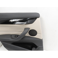 16 BMW X1 F48 Xdrive 28i #1317 Door Panel, Rear Left Black Oyster Grey