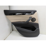 16 BMW X1 F48 Xdrive 28i #1317 Door Panel, Rear Left Black Oyster Grey