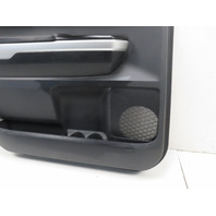 15 Toyota Tundra Crewmax #1318 door panel, left rear extended cab black