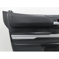 15 Toyota Tundra Crewmax #1318 door panel, left rear extended cab black