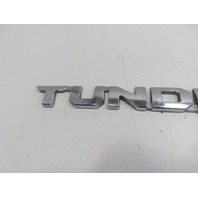 15 Toyota Tundra Crewmax #1318 emblem, door badge "Tundra" chrome left front 75471-0C150