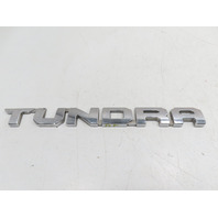 15 Toyota Tundra Crewmax #1318 emblem, door badge "Tundra" chrome right front 75471-0C140