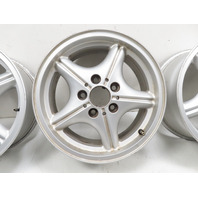 96 BMW Z3 E36 1.9L #1320 Wheel Set, Style 35 Z-Star 16x7 Silver 36111092260