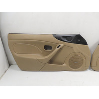 01 Mazda Miata NB2 #1321 Trim Door Panel Pair Right & Left Black/Tan NC7668420F21 NC7668450F21