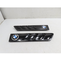 00 BMW Z3 E36 2.5L #1322 Grill Pair, Exterior Hood Gill 51138397505 51138397506
