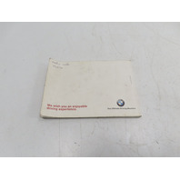 00 BMW Z3 E36 2.5L #1322 Owner's Manual Book 2.8L 2.3L Roadster Coupe M
