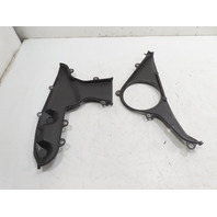 Porsche 944 Turbo 951 #1323 Cover Pair, Camshaft Timing Belt Upper & Lower 94410504700, 94410504800