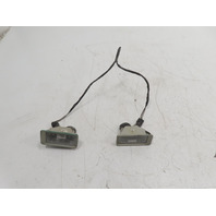 97 BMW Z3 E36 1.9L #1324 Light Lamp Pair License Plate w/ Wiring Rear