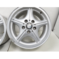 97 BMW Z3 E36 1.9L #1324 Wheel Set, Style 35 Z-Star 16x7 Silver 36111092260