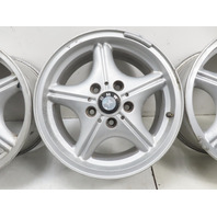 97 BMW Z3 E36 1.9L #1324 Wheel Set, Style 35 Z-Star 16x7 Silver 36111092260