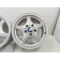 96 BMW Z3 E36 1.9L #1325 Wheel Set, Style 35 Z-Star 16x7 Silver 36111092260