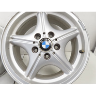 96 BMW Z3 E36 1.9L #1325 Wheel Set, Style 35 Z-Star 16x7 Silver 36111092260