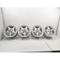 96 BMW Z3 E36 1.9L #1325 Wheel Set, Style 35 Z-Star 16x7 Silver 36111092260