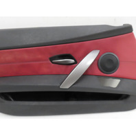 06 BMW Z4 E85 #1326 Door Panel, Left Driver Oregon Black/Red