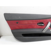 06 BMW Z4 E85 #1326 Door Panel, Left Driver Oregon Black/Red