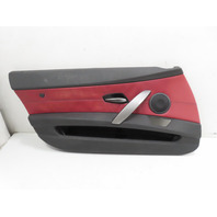 06 BMW Z4 E85 #1326 Door Panel, Left Driver Oregon Black/Red