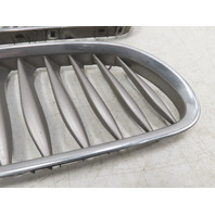 06 BMW Z4 E85 #1326 Grill Pair Bumper Kidney Grey Chrome OEM Front