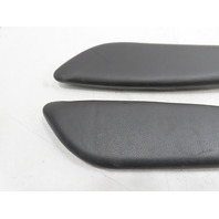 06 BMW Z4 E85 #1326 Trim Pair, Center Console Knee Pad Black 7026215 7026216