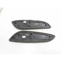 06 BMW Z4 E85 #1326 Trim Pair, Center Console Knee Pad Black 7026215 7026216