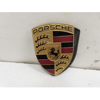 98 Porsche Boxster 986 #1328 Emblem, Front Hood Badge Crest, Gold 911 99655921100
