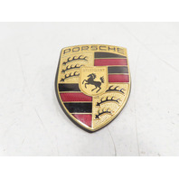 98 Porsche Boxster 986 #1328 Emblem, Front Hood Badge Crest, Gold 911 99655921100