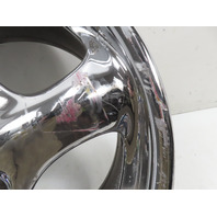 98 Porsche Boxster 986 #1328 Wheel 5 Double Spoke 8.5x17 Genuine Rear Chrome 98636212605