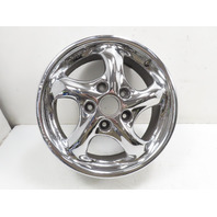 98 Porsche Boxster 986 #1328 Wheel, Carrera 17x7 OEM Chrome Front 911 99636212400