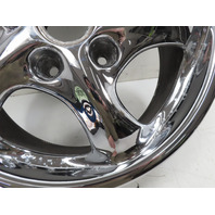 98 Porsche Boxster 986 Wheel, Carrera 17x7 OEM Chrome Front 911 99636212400