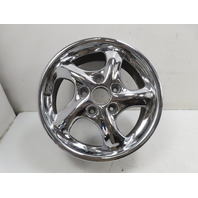 98 Porsche Boxster 986 Wheel, Carrera 17x7 OEM Chrome Front 911 99636212400