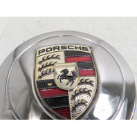 98 Porsche Boxster 986 #1328 Center Cap Set, Wheel Chrome 911 996 OEM 99636130309
