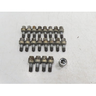 98 Porsche Boxster 986 #1328 Lug Bolt Set, 20 OEM Wheel Lug Nuts 4 Locking & Key