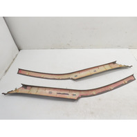 92 Lexus SC400 SC300 #1329 Trim Pair Interior A-Pillar Front Right & Left Brown 62210-24030