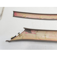 92 Lexus SC400 SC300 #1329 Trim Pair Interior A-Pillar Front Right & Left Brown 62210-24030