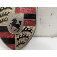 01 Porsche Boxster S 986 #1330 Emblem, Front Hood Badge Crest, Gold 911 99655921100