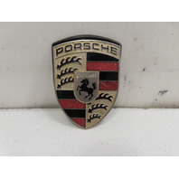 01 Porsche Boxster S 986 #1330 Emblem, Front Hood Badge Crest, Gold 911 99655921100
