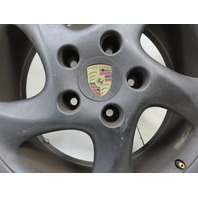 01 Porsche Boxster S 986 #1330 Wheel Set Turbo Twist 18x9 18x7.5 OEM