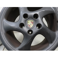 01 Porsche Boxster S 986 #1330 Wheel Set Turbo Twist 18x9 18x7.5 OEM