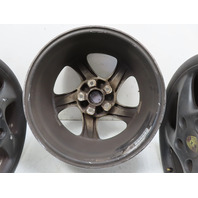 01 Porsche Boxster S 986 #1330 Wheel Set Turbo Twist 18x9 18x7.5 OEM