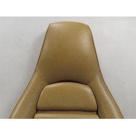 87 Porsche 928 S4 #1331 Seat Pair, Front 12-Way Power Leather, Tan Champagne