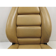 87 Porsche 928 S4 #1331 Seat Pair, Front 12-Way Power Leather, Tan Champagne